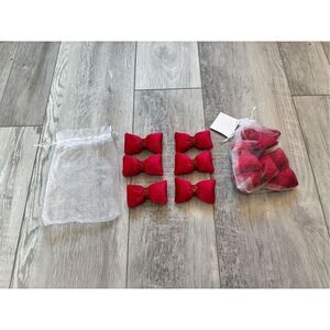 Hobby Lobby red plush bow fillers NWT, valentine, wedding decor